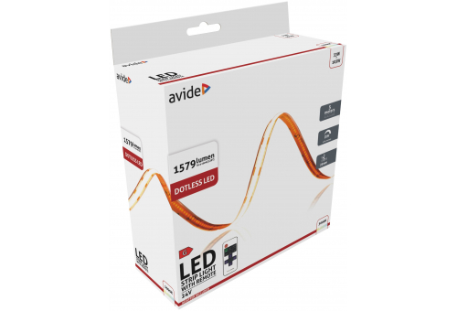Bandă LED RF 24V COB WW IP20 5m Avide