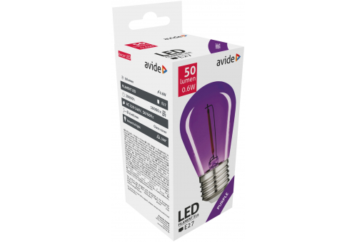 Decor LED Filament bulb  E27 Purple