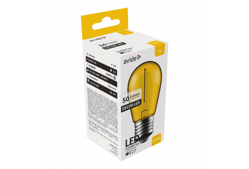 Dekor LED Filament zdroj svetla 1W E27 Žltá