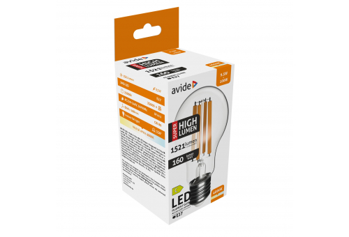 LED Filament Globe 9.5W E27 A60 NW 4000K Super High Lumen