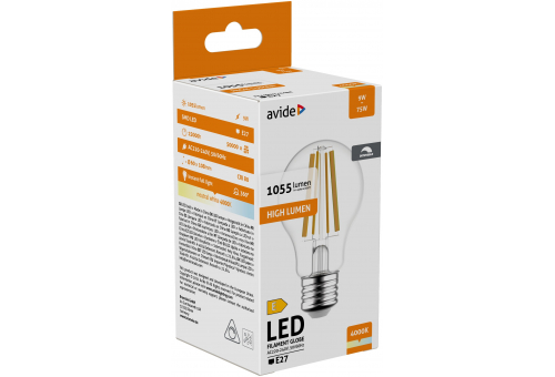LED Filament Globe 9W Dimmable E27 360° NW