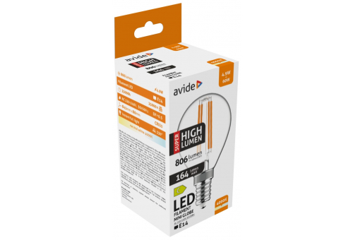 LED Filament Mini Globo 4.9W E14 NW Super High Lumen