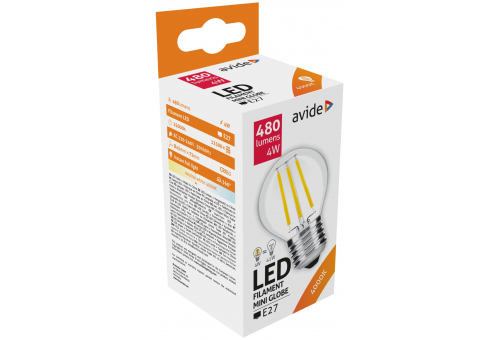 LED Filament Mini Globo 4W E27 NW