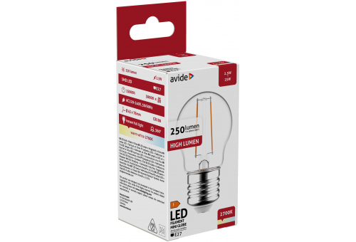 LED Filament Mini Globo 2.5W E27 WW