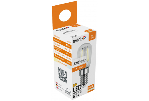 Bec LED Filament T26 2W E14 NW Avide
