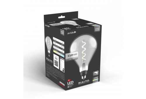 Avide LED Jumbo Filament Rialto Smokey 4.5W E27 2200K Dimmable