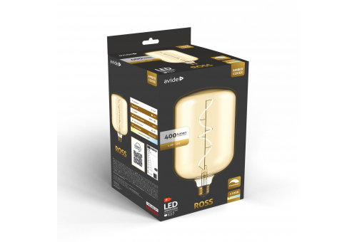LED Jumbo Filament Ross Amber 4.5W E27 2200K Fényerőszabályzós