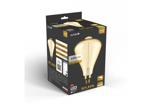 LED Jumbo Filament Sclayn Amber 4.5W E27 2200K Fényerőszabályzós