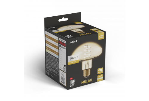 LED Jumbo Filament Millau Amber 4.9W E27 2200K Fényerőszabályzós