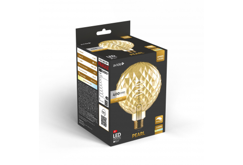 LED Jumbo Filament Pearl Amber 4.9W E27 2200K Fényerőszabályzós