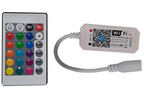 LED pás 12V 100W RGB+W IR diaľkové ovládanie a S WIFI Ovládač