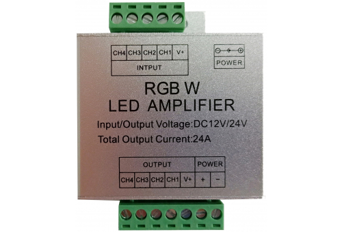 Fita LED 12V 288W RGB+W Amplificador de sinal