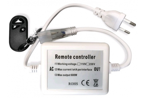 LED Strip 220V 600W Dimmer 3528 SMD RF Remote and Controller
