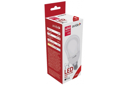 LED Globe Mini B45 6W E14 WW 3000K
