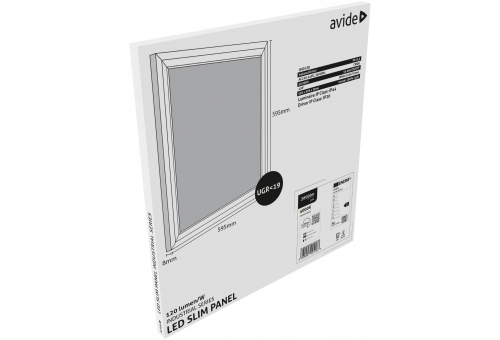 Panou LED 36W NW 120lm/W UGR+IP44 600x600mm Avide Industrial