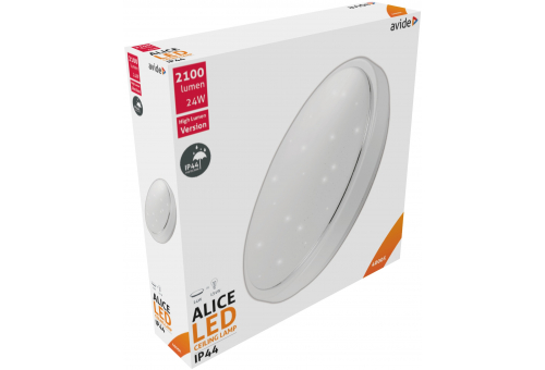 LED Stropná lampa IP44 Alice 24W 380*110mm NW