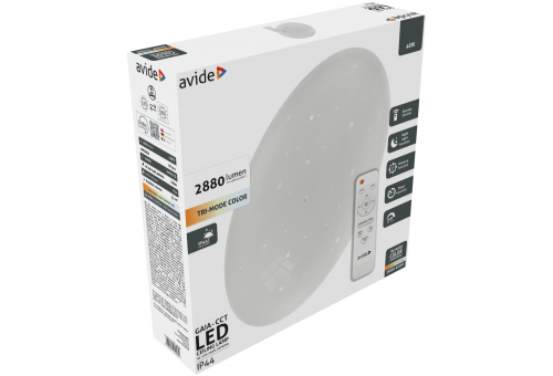 Avide LED Ceiling Lamp Oyster Gaia 48W CCT I44