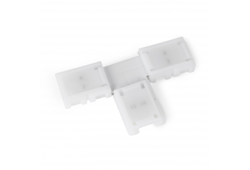 LED szalag kiegészítő - Csatos forrasztásmentes T csatlakozó, alkalmas SMD 8MM 2835/3528 szalaghoz - egyszínű (10 darabos csomag)