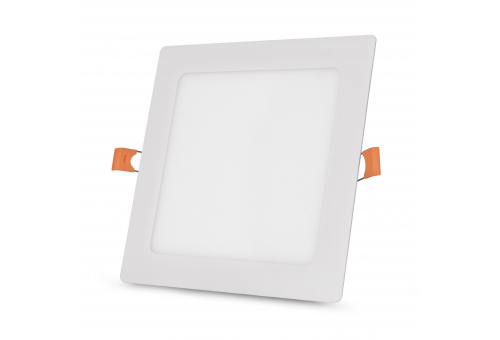 LED Beépíthető Négyzetes Mennyezeti Lámpa 12W, CCT kapcsolóval, ALU, IP44 Front