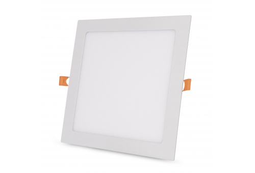 LED Beépíthető Négyzetes Mennyezeti Lámpa 18W, CCT kapcsolóval, ALU, IP44 Front