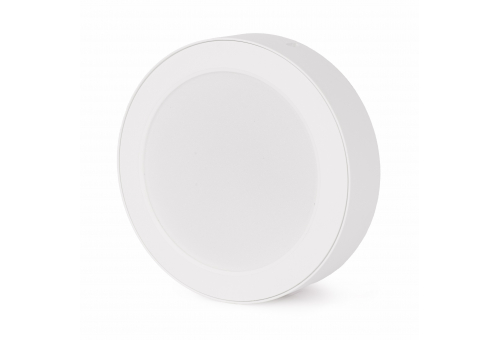 LED Deckenleuchte Aufbau Rund Kunststoff 9W WW 3000K