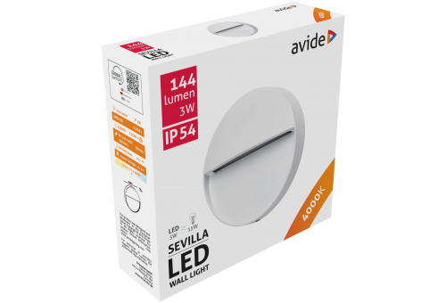 Outdoor Step Lamp Sevilla LED 3W NW IP54 11cm