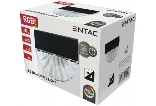 Solar Zaun Kunststofflampe WW+RGB
